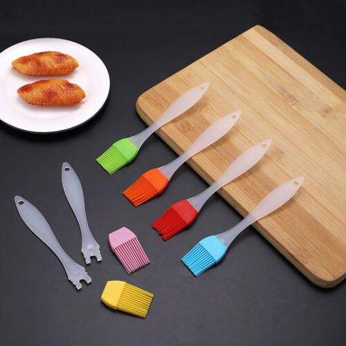 Detachable silicone oil brush for baking and everyday cooking