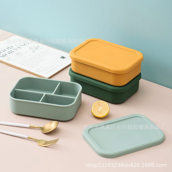 silicone-divided-meal-prep-container Divided silicone food container used for meal preparation and lunch storage