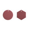 Hexagonal silicone trivets in multiple colors for wholesale and private label orders